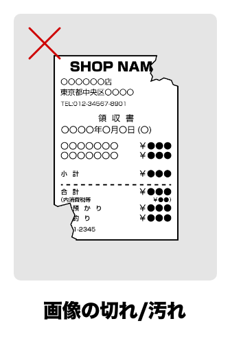 画像の切れ/汚れ